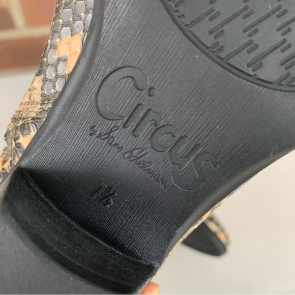 Circus by Sam Edelman Womens Garth Animal Print Western Ankle Boots US 7.5 M NEW - Picture 8 of 10